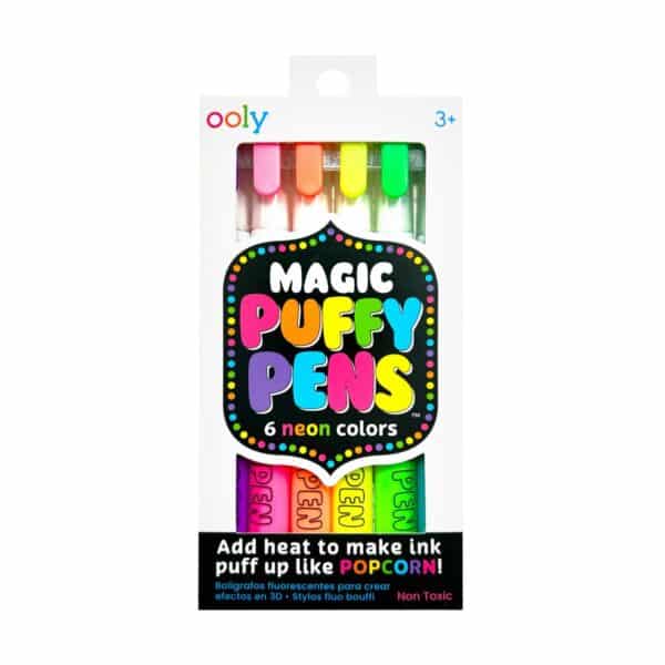 Ooly Magic Puffy Pen Neon - 6 kleuren 810104683043