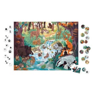 118628 Janod WWF Puzzel Zoekpuzzel met Voetafdrukken +5jr 3700217386283 - (1)