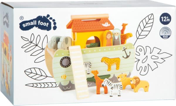 12456 Small Foot Safari Noach's Ark Vormenstoof houten speelgoed bij Grasonderjevoeten.nl (2)