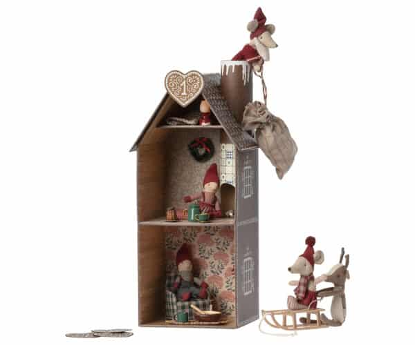 14-3161-00 Maileg Poppenhuis Gingerbread House Mouse 5707304130550 (2)