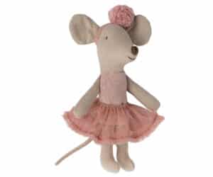 17-3105-00 Maileg Ballerina Mouse Little Sister Rose 5707304130338