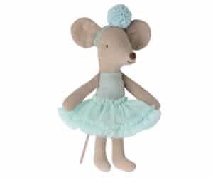 17-3105-01 Maileg Ballerina Mouse Little Sister Light Mint 5707304130345
