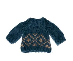 17-3309-01 Maileg Winter Dad Mouse Kleertjes Knitted Sweater 5707304131915 (1)