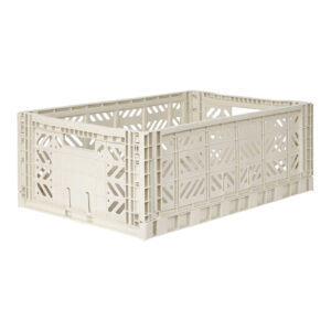 AyKasa Folding Crate Maxi Box - Light Grey
