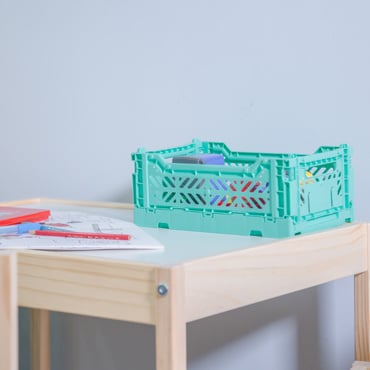 AyKasa Folding Crate Mini Box - Warm Taupe