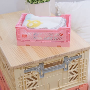 AyKasa Folding Crate Mini Box - Babyblue