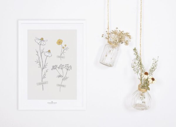 Lilipinso Chamomile Behang - Wild Flowers (400b x 248h )