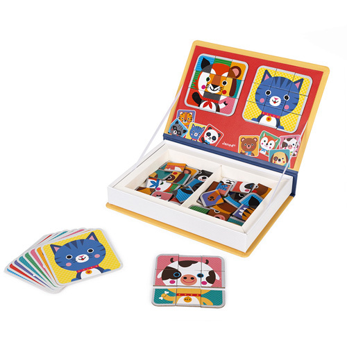 Janod Magneetboek Magneti - Mix and Match Dieren +3jr