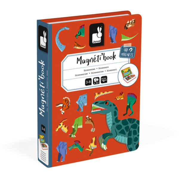 Janod Magneetboek Magneti - Dinosaurus +3jr