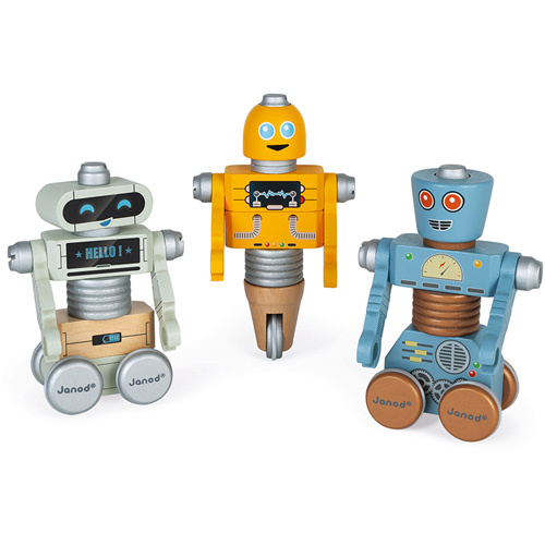 Janod Brico Kids Robot Set (set van 3) +3jr