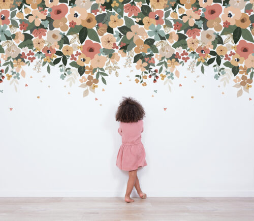 Lilipinso Bloem Behang - Floral Silhouettes