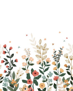 Lilipinso Bloem Behang Paneel - Spring Blooming
