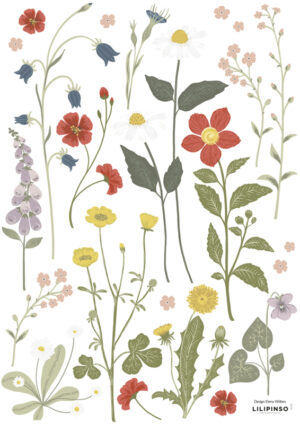 Lilipinso Countryside Muurstickers A3 - Wildflowers Paardenbloem