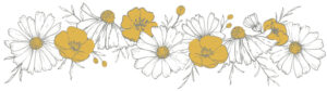 Lilipinso Chamomile Muursticker XL - Flowers Braid