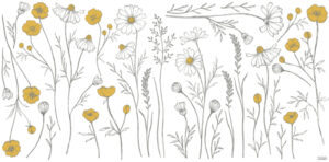 Lilipinso Chamomile Muursticker XL - Meadow Flowers Big