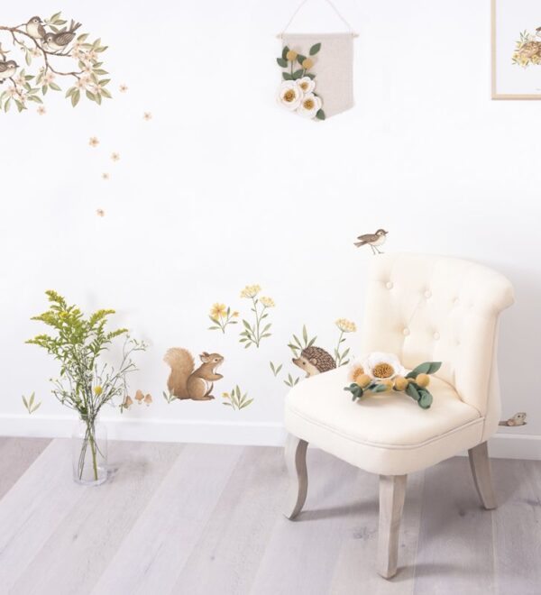 Lilipinso Oh Deer Behang - Retro Floral