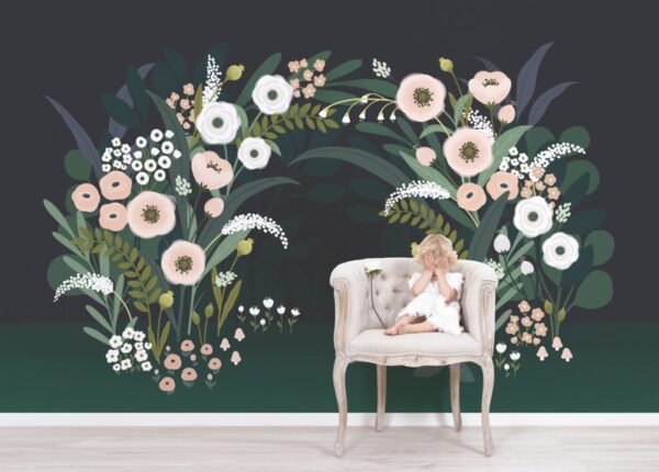 Lilipinso Wonderland Behang - Flowers Light
