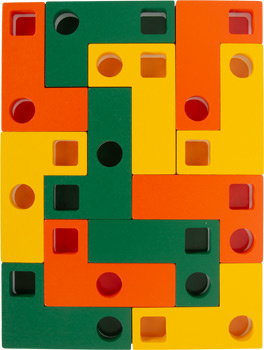 Small Foot Educate Puzzel Tetris Geometrische Vormen + 4jr