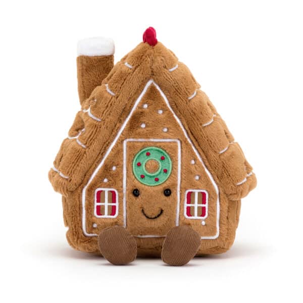 A2GHO Jellycat Kerst Knuffel Amuseable Gingerbread House 670983155372