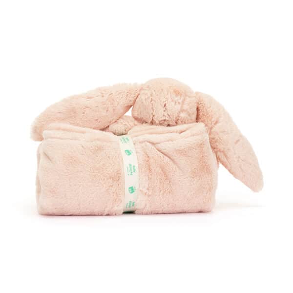 Jellycat Bashful Blush Bunny Blankie 670983152210 BLNK4BLU