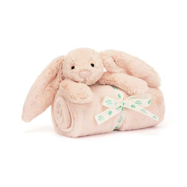 Jellycat Bashful Blush Bunny Blankie 670983152210 BLNK4BLU