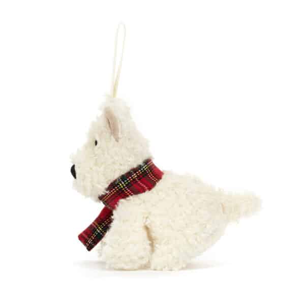 44MUN6SDD Jellycat Kerst Knuffel Munro Scottie Dog Decoration 670983155235