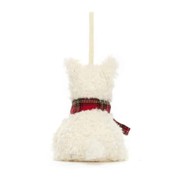 44MUN6SDD Jellycat Kerst Knuffel Munro Scottie Dog Decoration 670983155235