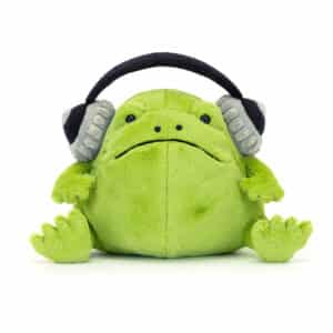 Jellycat Knuffel Kikker Ricky Rain Frog Headphones 670983156218