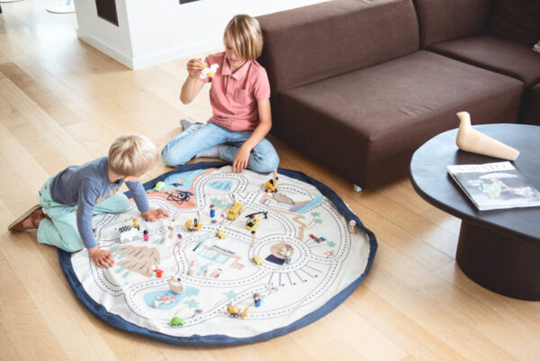 Play and Go Speelgoedkleed en opbergzak - LA Roadmap (dubbelzijdig)
