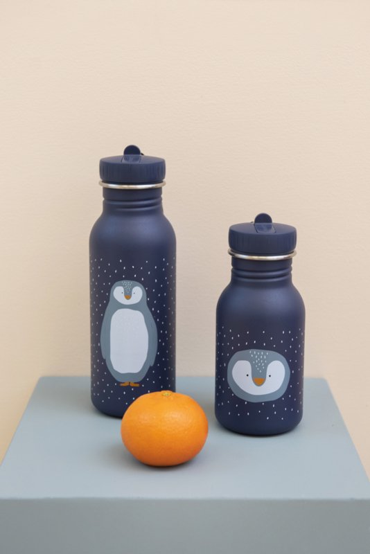 Trixie Drinkfles RVS Mr. Penguin - Paars (350 ml)