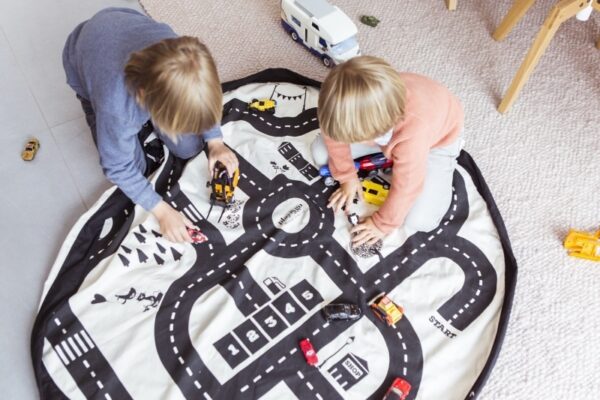Play and Go Speelgoedkleed en opbergzak - Roadmap (dubbelzijdig!)