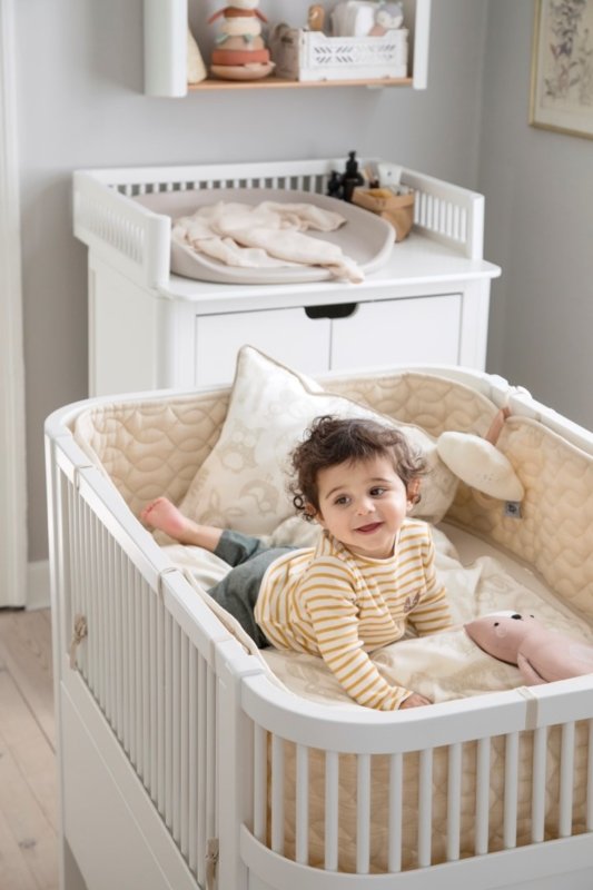 Sebra Kili Baby en Junior Bed - Birchbark Beige