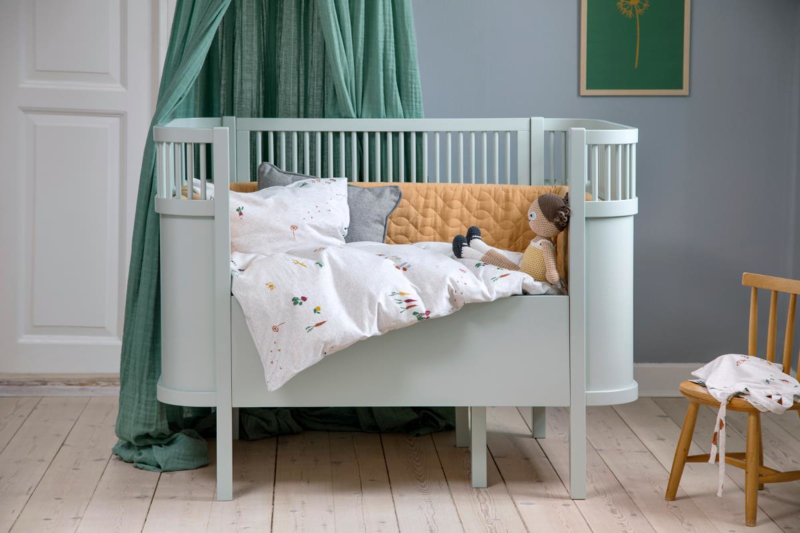 Sebra Kili Baby en Junior Bed - Misty Green