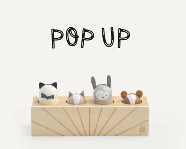 Sebra Houten Pop-Up Speelgoed - Woodland +10mnd
