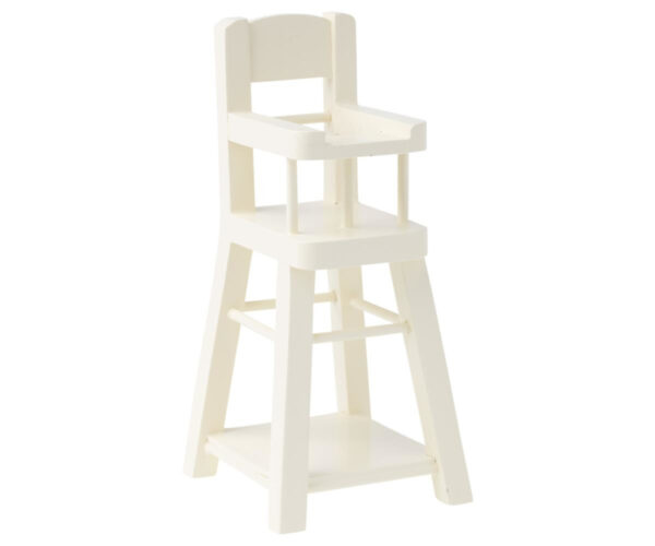 Maileg Hoge Kinderstoel High Chair Micro - Wit