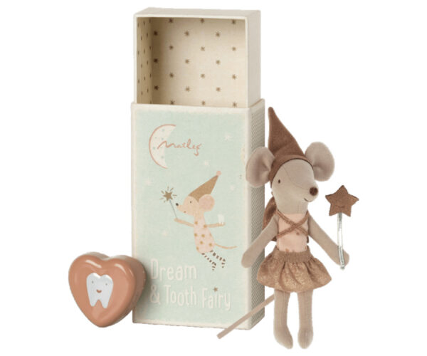 Maileg Tooth Fairy Mouse in Matchbox - Big Sister Rose