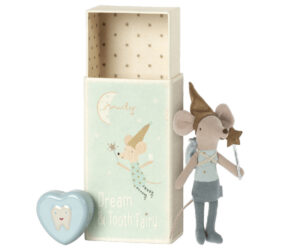 Maileg Tooth Fairy Mouse in Matchbox - Big Brother Blue