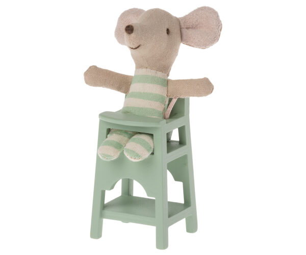 Maileg Poppenkast High Chair Mouse - Mint