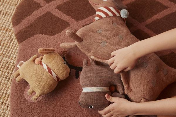 George Bernard Werkelijk Willen OYOY Knuffel Hond Hunsi Dog with puppies Coco & Max