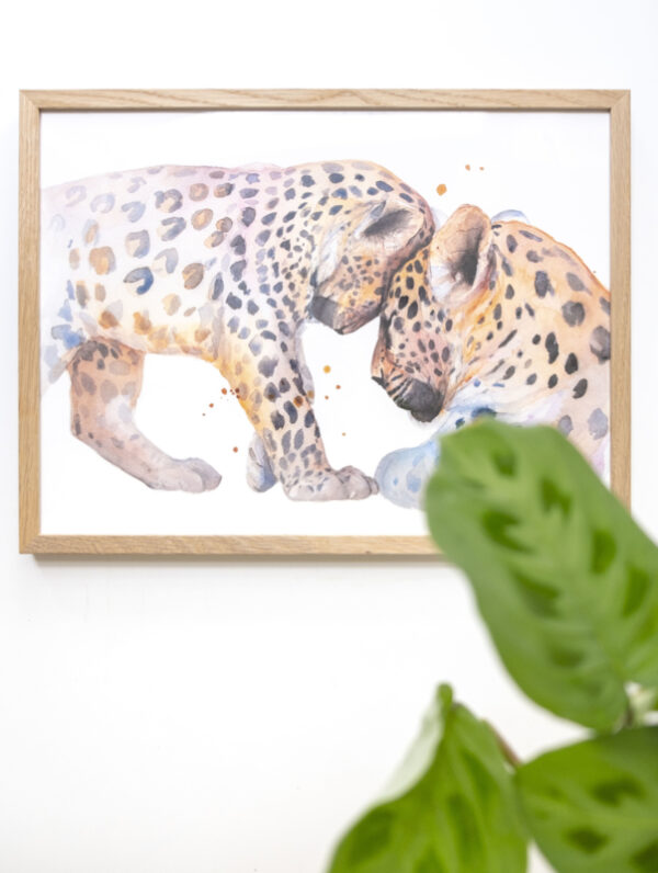 Veer Illustratie Poster - Baby Luipaard