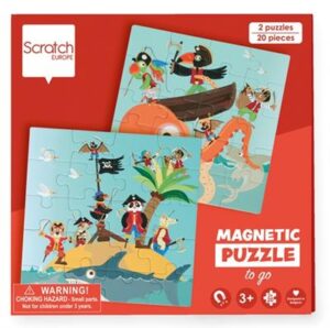 Scratch Magnetisch Puzzelboek to Go Piraten +3jr 5414561811596