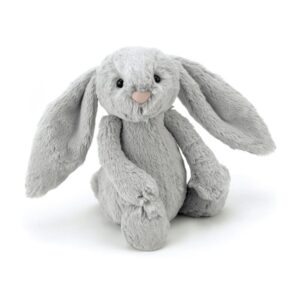 Jellycat Bashful Bunny Silver - Knuffel Konijn Zilver Grijs (18 cm)