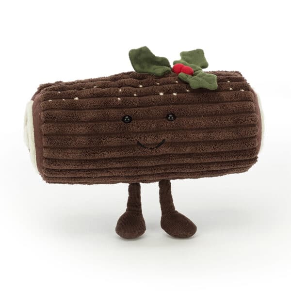 Jellycat Kerst Knuffel Amuseable Yule Log  - Chocolade Rolletje