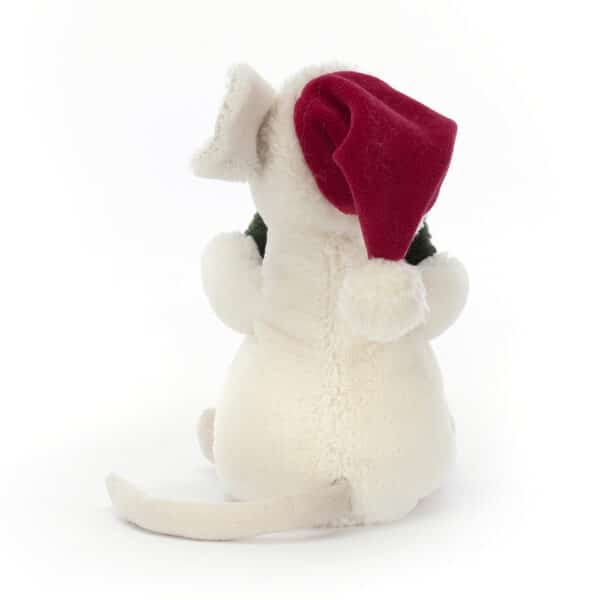 Jellycat Kerst Knuffel Merry Mouse Wreath - Muis met kerstkrans