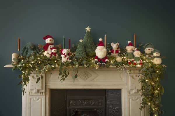 Jellycat Kerst Knuffel Merry Mouse Wreath - Muis met kerstkrans