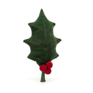 Jellycat Kerst Knuffel Hulstblad - Woodland Holly Leaf (35 cm)