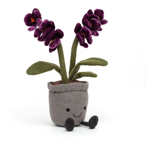 Jellycat Amuseable Flower Purple Orchid - Knuffel Orchidee