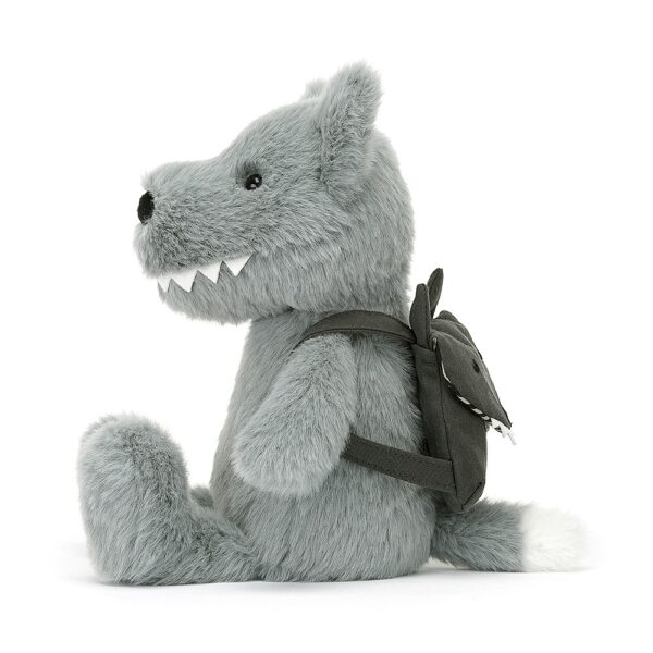 Jellycat Backpack Wolf - Knuffel Wolf met Rugzak