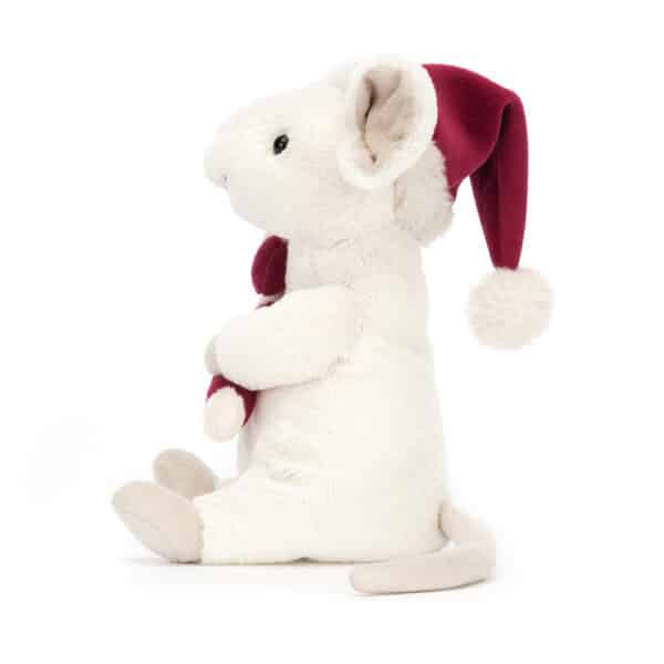 Jellycat Kerst Knuffel Merry Mouse Candy Cane - Muis met zuurstok