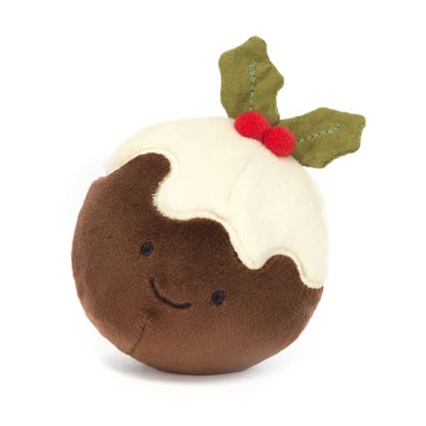 Jellycat Kerst Knuffel Festive Folly Christmas Pudding - Kerst pudding